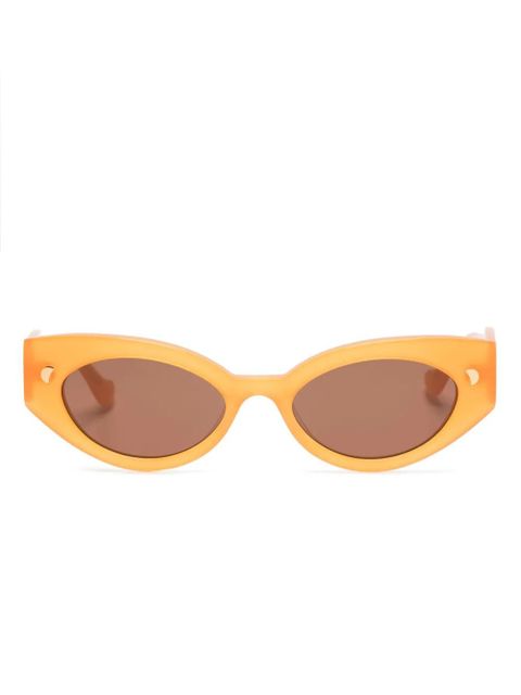 Nanushka Azalea oval-frame sunglasses - Orange - zdjęcie produktu nr 1