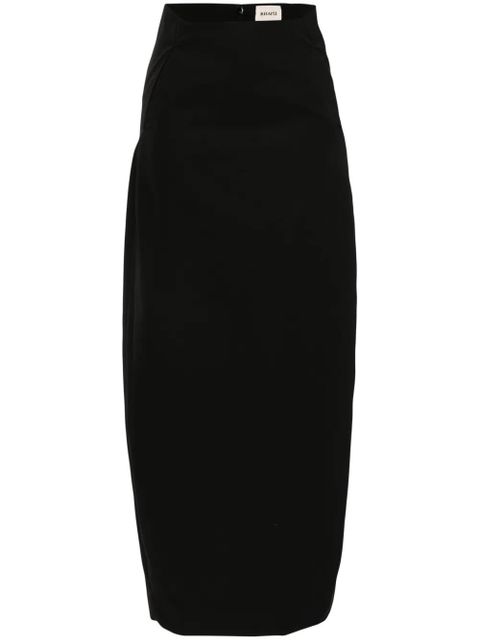 KHAITE Lauson skirt - Black - zdjęcie produktu nr 1