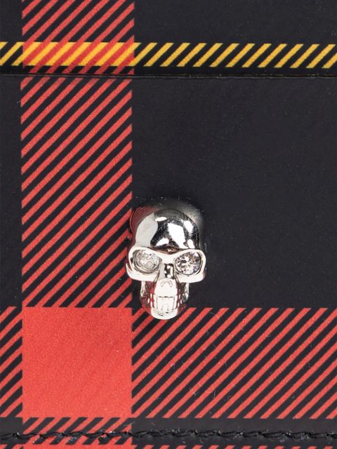 Alexander McQueen tartan skull cardholder - Black