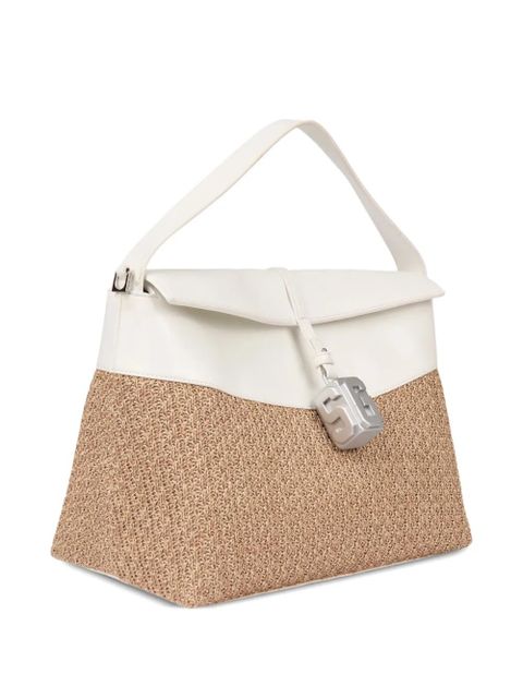 GCDS Mega Comma shoulder bag - White