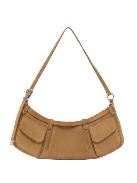 PINKO pockets strap leather shoulder bag - Brown - zdjęcie produktu nr 1