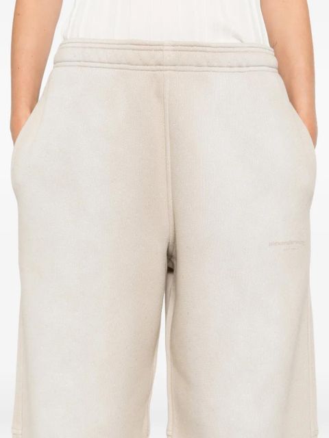Alexander Wang logo-print track pants - Neutrals