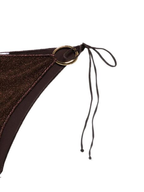 Oséree ring-detail bikini set - Brown