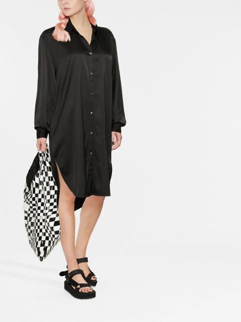 Diesel logo shirt dress - Black