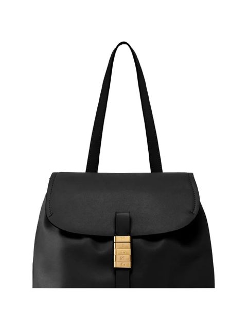 PINKO leather strap backpack - Black
