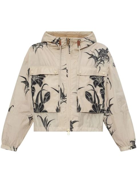 Moncler floral-print jacket - Neutrals - zdjęcie produktu nr 1