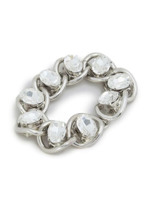 Marni rhinestone-embellished chain bracelet - Silver