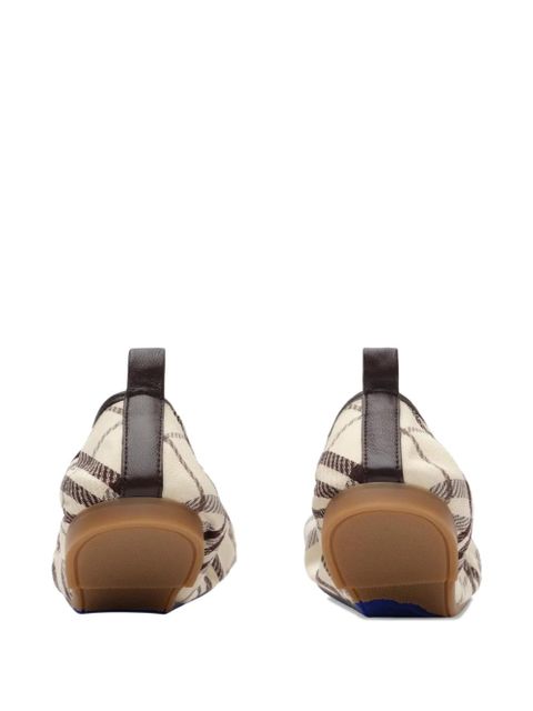 Burberry checked ballet flats - Neutrals - zdjęcie produktu nr 2