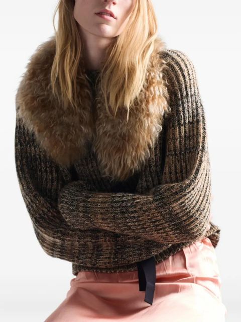 Prada ribbed-knit sweater - Brown
