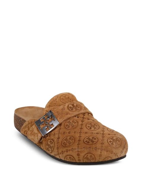 Tory Burch Mellow logo-debossed buckle slippers - Brown - zdjęcie produktu nr 2
