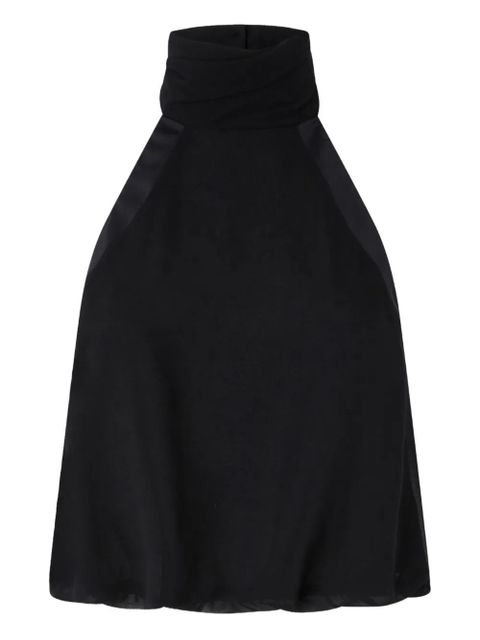 PINKO halter-neck satin top - Black - zdjęcie produktu nr 1