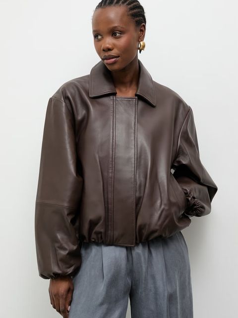 Answear.LAB kurtka przejściowa damska skórzana - zdjęcie produktu nr 1