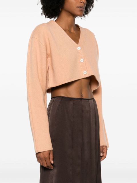 Marni logo-embroidered cardigan - Orange - zdjęcie produktu nr 2