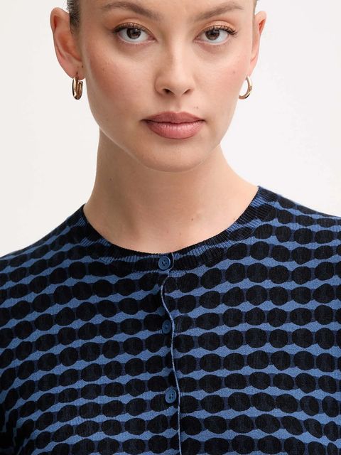 United Colors of Benetton kardigan damski kolor granatowy lekki 12F3D5028