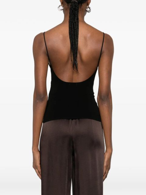 St. Agni square-neck tank top - Black