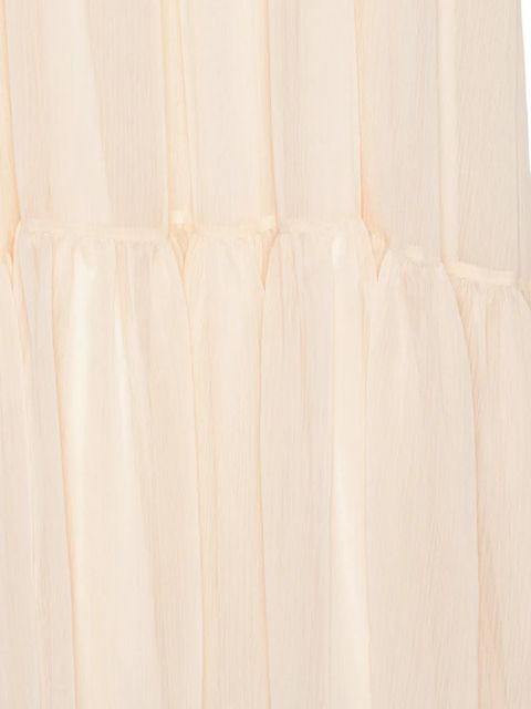 ROTATE BIRGER CHRISTENSEN chiffon A-line midi dress - Neutrals