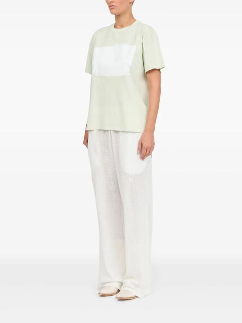 MM6 Maison Margiela stamp-motif t-shirt - Green