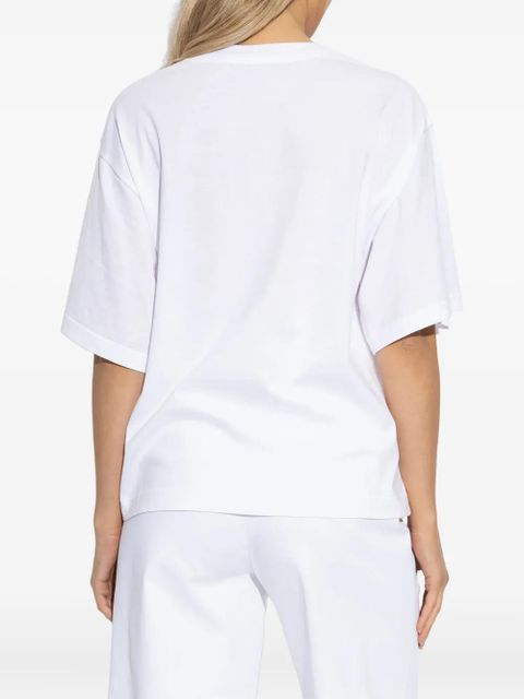 Dolce & Gabbana logo-embroidered short-sleeve T-shirt - White