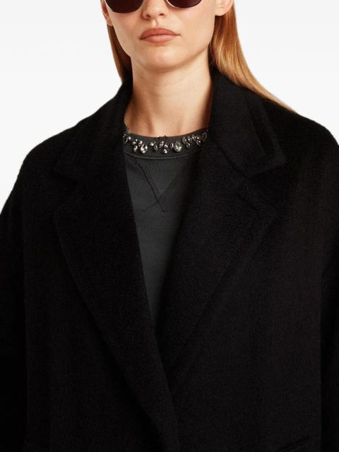 Golden Goose single-breasted welt-pocket coat - Black