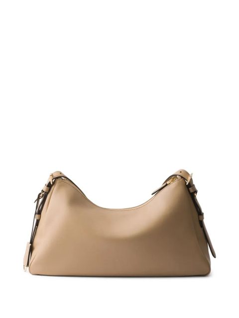 Prada large Aimée shoulder bag - Neutrals