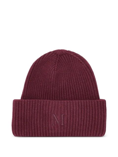 Max Mara ribbed logo beanie - Red - zdjęcie produktu nr 1