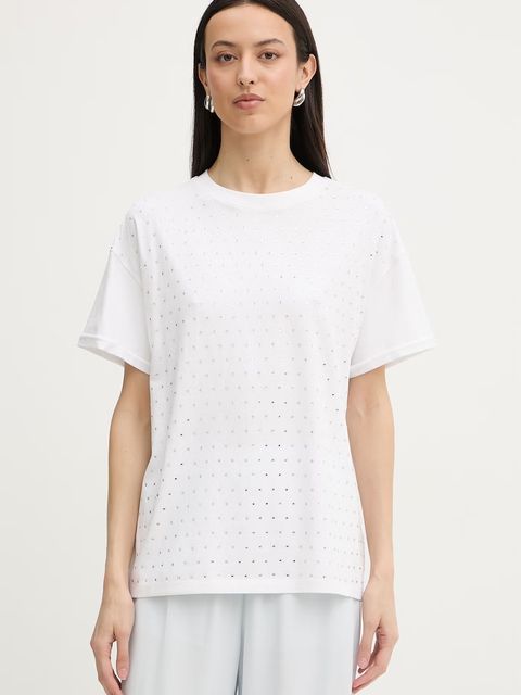 Silvian Heach t-shirt damski bawełniany z elastanem SEDIBANA - zdjęcie produktu nr 2