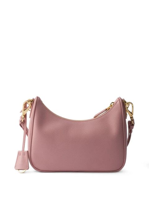 Prada mini Re-Edition leather shoulder bag - Pink - zdjęcie produktu nr 2