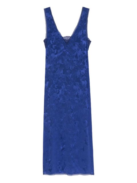 Zadig&Voltaire lace-trim midi dress - Blue - zdjęcie produktu nr 1