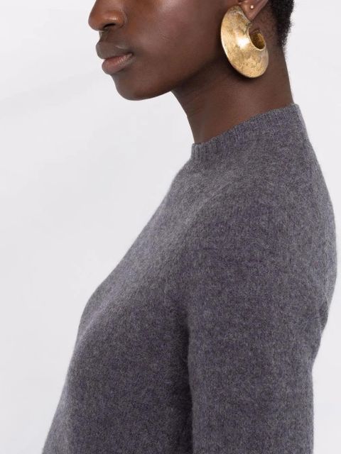 Jil Sander knitted long-sleeve wool jumper - Grey