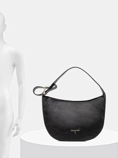 Patrizia Pepe torebka skórzana kolor czarny 8B0278 L164