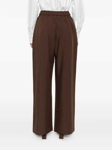The Frankie Shop elasticated-waist trousers - Brown