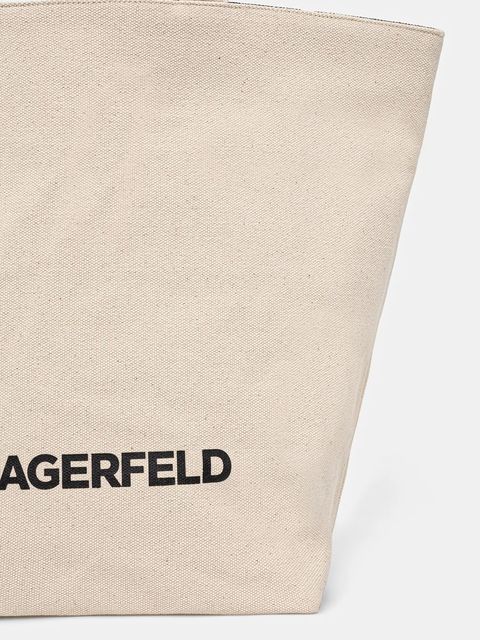 Karl Lagerfeld torebka dwustronna kolor beżowy A1W50020