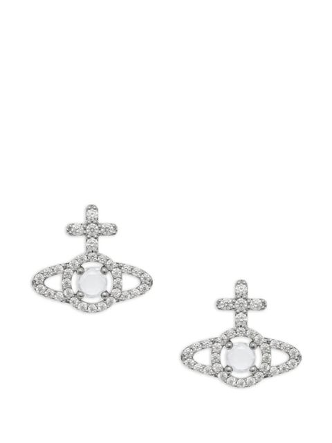 Vivienne Westwood Olympia crystal orb earrings - Silver - zdjęcie produktu nr 2