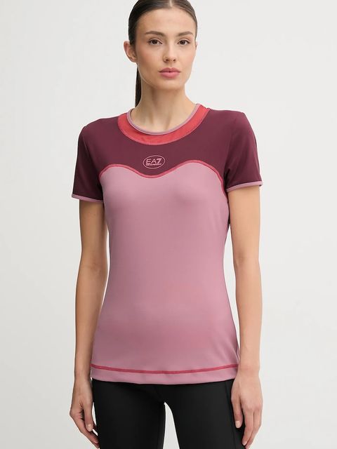 EA7 Emporio Armani t-shirt treningowy kolor różowy AF19155.7W000557 - zdjęcie produktu nr 1