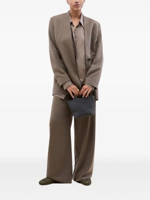 NAGHEDI St. Barths woven-design top-handle tote bag - Grey