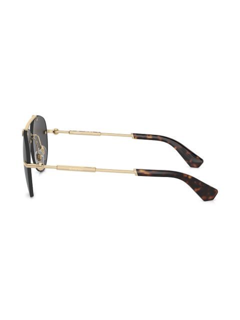 Burberry Eyewear metallic aviator-frame sunglasses - Gold