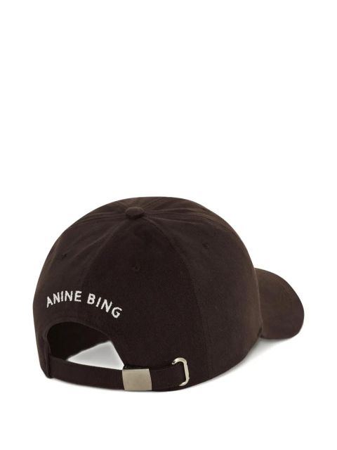 ANINE BING logo-embroidered Jeremy baseball cap - Brown