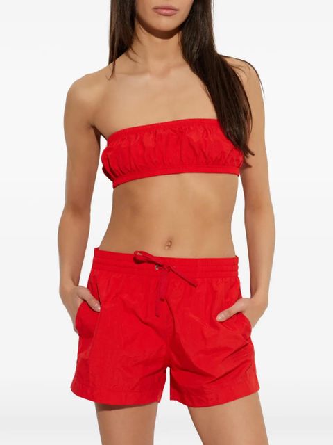 MM6 Maison Margiela drawstring-waistband shorts - Red - zdjęcie produktu nr 2