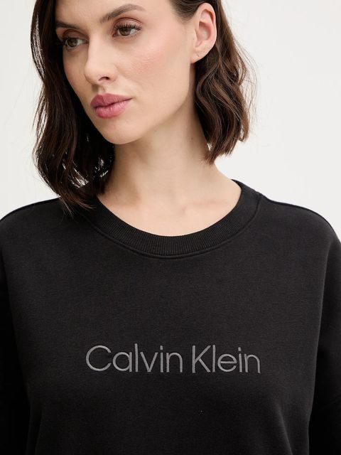 Calvin Klein Underwear bluza damska kolor czarny z aplikacją LV00QS7514