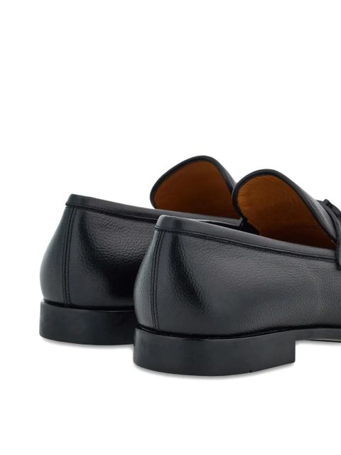 Ferragamo almond-toe loafers - Black