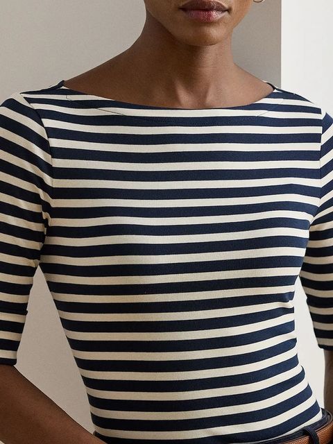 Lauren Ralph Lauren bluzka damska kolor granatowy wzorzysta 200980041