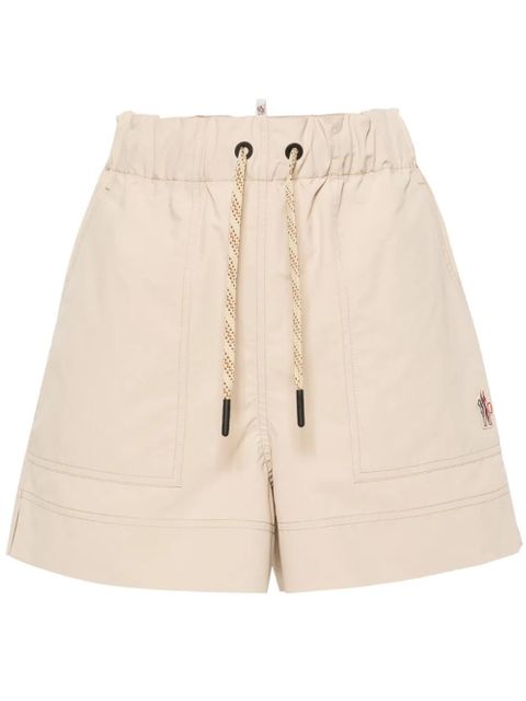 Moncler Grenoble mid-rise straight-leg shorts - Neutrals - zdjęcie produktu nr 1
