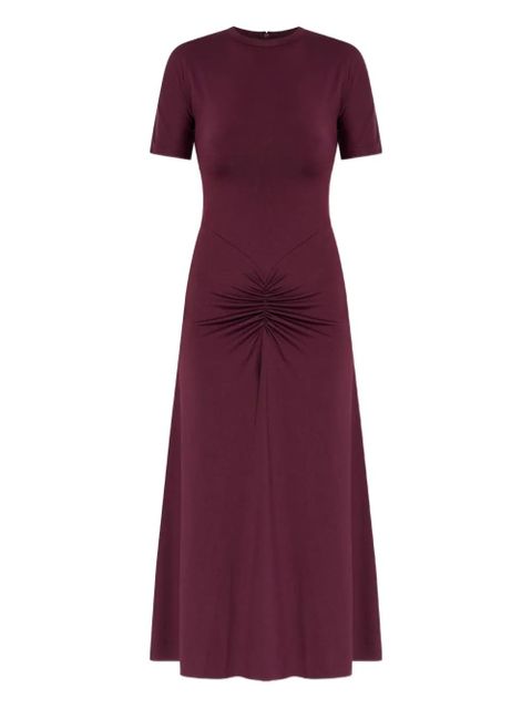 Victoria Beckham short-sleeve gathered midi dress - zdjęcie produktu nr 1
