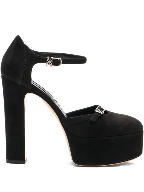Casadei 130mm Patty platform pumps - Black - zdjęcie produktu nr 1