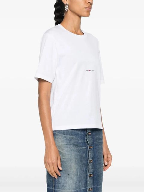 Saint Laurent logo-print T-shirt - White