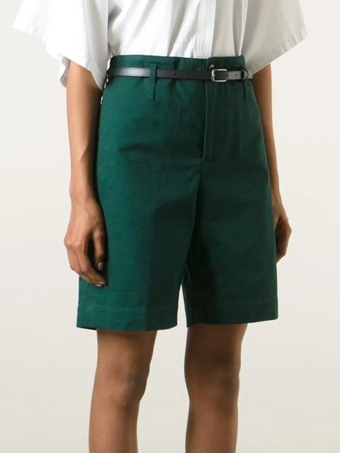 Golden Goose 'Kate' belted shorts - Green - zdjęcie produktu nr 2