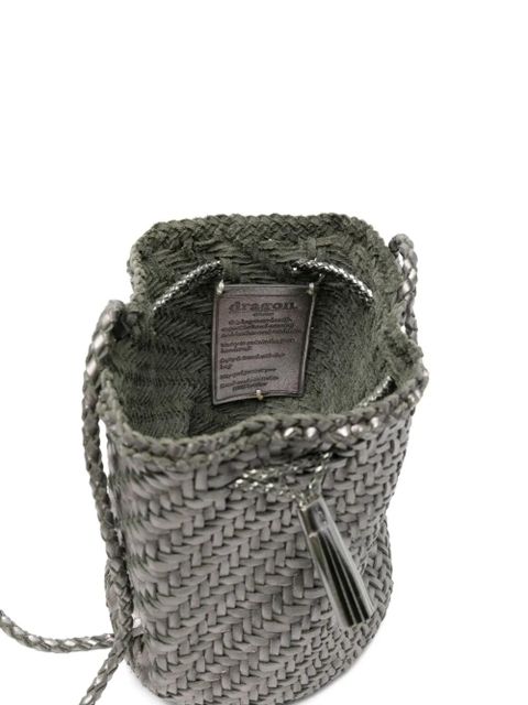 DRAGON DIFFUSION Pompom Double Jump cross body bag - Silver