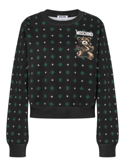 Moschino bear-print long-sleeve sweatshirt - Black - zdjęcie produktu nr 1