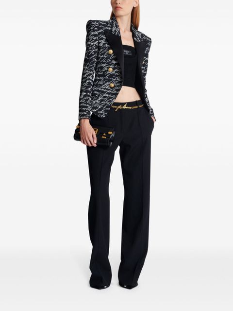Balmain Love Letter tailored jacket - Black - zdjęcie produktu nr 2