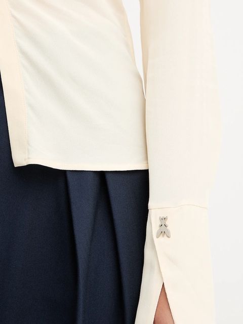 Patrizia Pepe koszula damska kolor beżowy regular 2C1647 A8I1